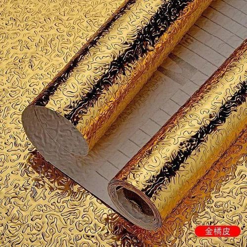 Anti-Mold Aluminium foil for Wall Size and Golden Diamond Foil Paper Sticker Roll for Kitchen Wall Drawers