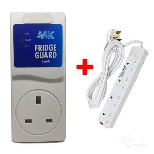 MK FRIDGE Guard + Free 4 Way Power King Extension, low and High power protection
