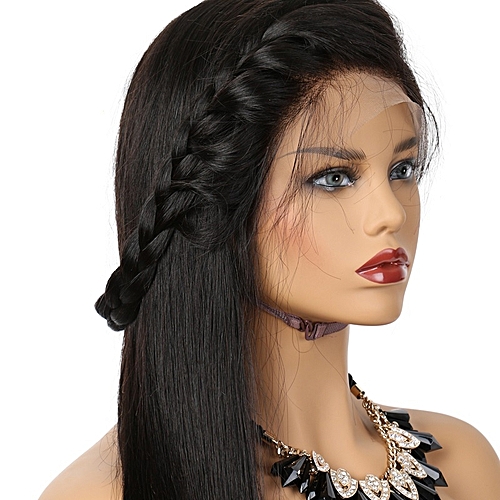 Brazilian Lace Frontal Wig Straight Human Hair Natural Color