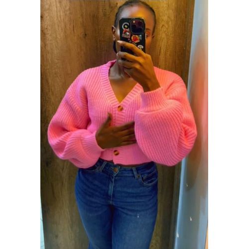 Womens Crop Mint Breeze Luxe Knit Cardigan - One Size For All