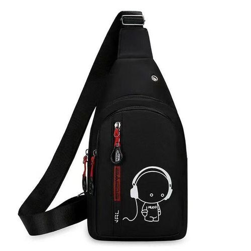 Fashion Casual Shoulder Sports Sling Bag Chest Bag Crossbody Bag-monolayer