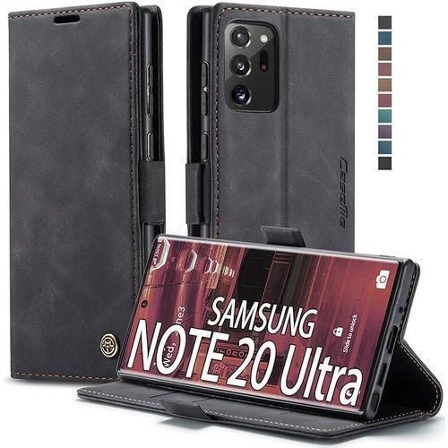 Galaxy Note 20 ultra Luxury Flip Case Translucent View Window Smart Sleep/Wake Up Function, Mirror Screen Electroplate Kickstand Full Body Protective Case for Samsung Galaxy Note20 ultra