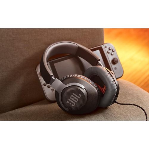 QUANTUM 100 WIRED GAMING HEADPHONES, PURE BASS SOUND, BLUETOOTH, LAG-FREE AUDIO, NOISE-CANCELING MICROPHONE, DETACHABLE VOICE-FOCUS BOOM MIC, COMPATIBLE WITH PC, PLAYSTATION, NINTENDO SWITCH, LIGHTWEIGHT & COMFORTABLE