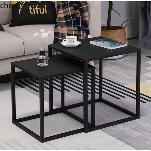 2 in 1 Nordic Metallic Side Table//bedside//desk Side