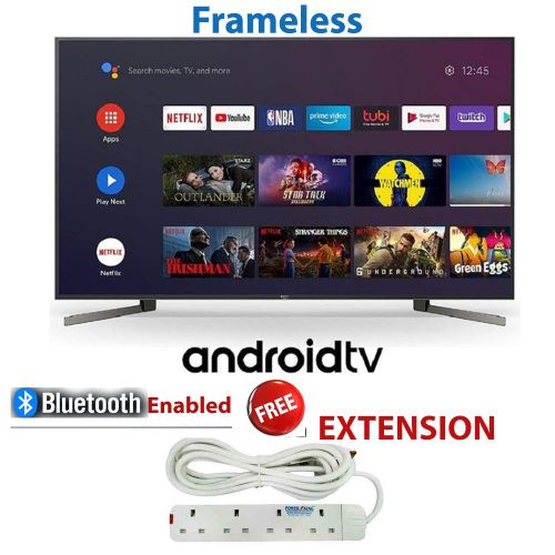 43" Inch Frameless Smart & Bluetooth, Android TV Netflix,Playstore+FREE EXTENSION