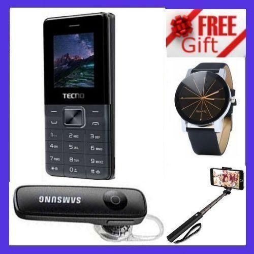 Tecno BEST SMALL PHONE // BUTTON PHONE // T301 2/Dual Sim,Button/KABAMBE/KATULULU/MULIKA MWIZI // SIMU NDOGO + Free GIFTS