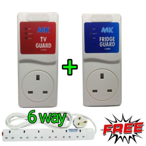 Fridge Guard+ TV Guard +Free Amaze 6 Way Extension