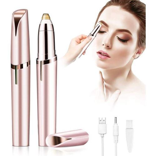 Flawless Facial Hair Shaver Eyebrow Trimmer Battery Powered Portable Painless