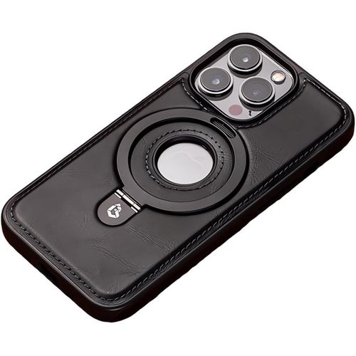 iPhone 14 Pro Max Phone Case, Premium Magnetic Leather Back Cover with Stand Elegant Shockproof and MagSafe Compatible