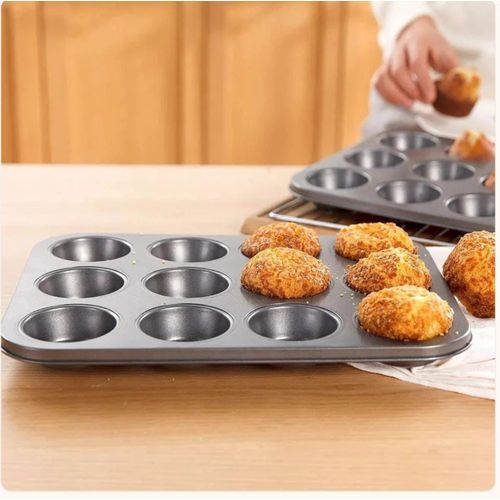 12 Holes Non-Stick Muffin/ Cupcake Baking Tray/ Pan