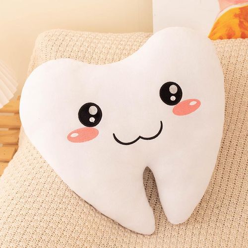 Creative cute simulation teeth pillow childrens expression love teeth care plush toys