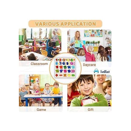 Wooden Numbers Learning Set – Montessori Educational Counting & Number Recognition Toy for Kids