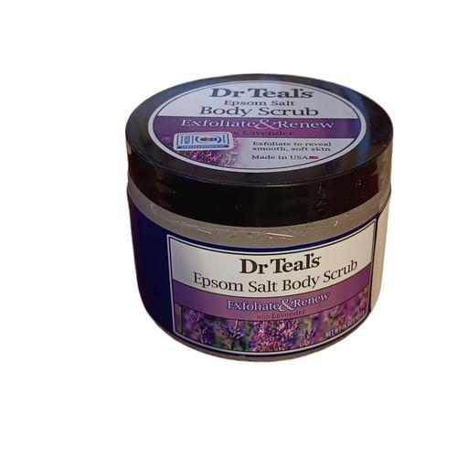 EXFOLIATE & RENEW BODY SCRUB Epsóm Salt With Lavender Smooth Soft Skin jm