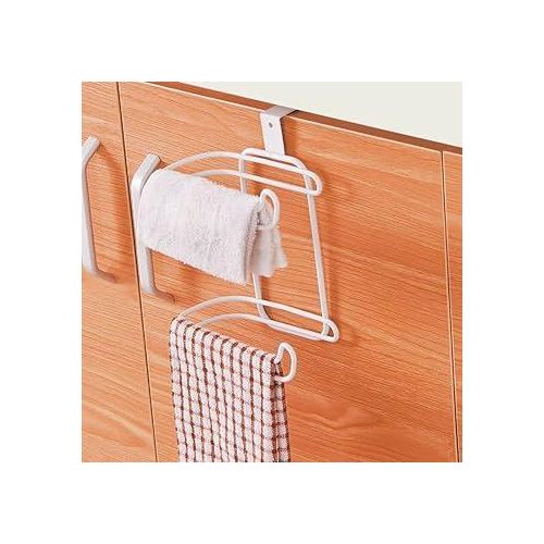 Metal Compact Hanging Over The Tank Toilet Tissue Paper Roll Holder And Dispenser For Bathroom Storage