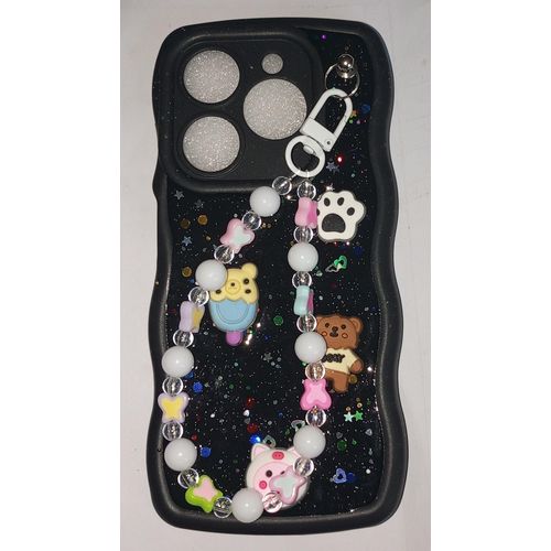 Phone Charm Ultra Fancy Cartoon Phone Case Shockproof Matte Luxury Rubber Skin Silicone Case For Tecno Pop8/Smart 8/ Smart 8 Pro/ Smart 8 HD/Spark Go 2024/Infinix Hot 40i Back Cover