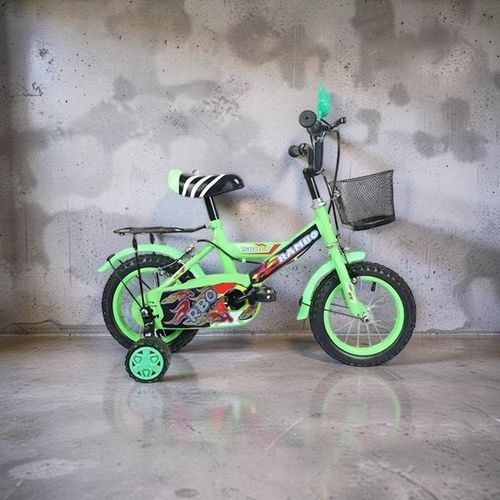 Basket Fun Safe 2-4 years Boys and Girls Green Size 12 Inch 2-4 years Old 85100 cm Children Kids Bike Bicycle with Stabilizer Front Basket
