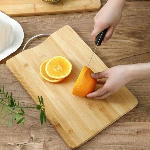 Double Sided Bamboo Wooden Household Cutting Boards with Hanging Design