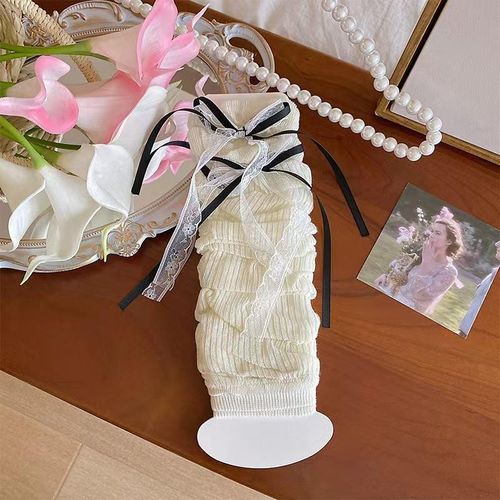 Summer Thin Lace Bow Baby Mosquito-Proof Stockings Girls Sunscreen Sleeve Set Ballet Style French Sweet Leg Cover Lolita SocksOver 3 Years Old