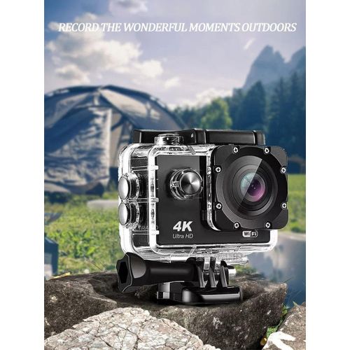 4K Sports Action Camera WiFi 16MP Waterproof 30M Helmet & Bike Camera