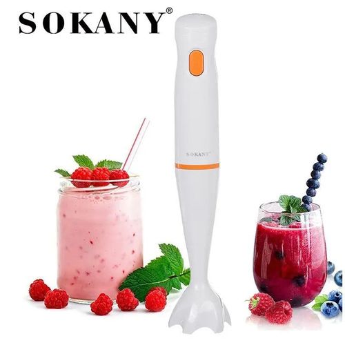 Immersion Hand Blender mixer, Multifunctional Electric Handheld Stick Mixer with 2 Mixing Speeds and Stainless Steel Blades for Smoothies, Purees & Baby Food,