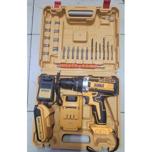 36V Cordless Drill Kit – 2 rechargeable Batteries, bits & Charger