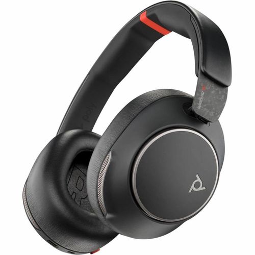 Poly Voyager Surround 85 Microsoft Teams Certified Bluetooth Stereo Headset with Adaptive ANC, Noise-Cancelling Microphones, USB-C/A Adapter & Charging Stand – 8G7T8AA