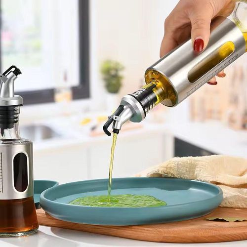 Stainless Steel Oil Dispenser – Kitchen Essential Bottle