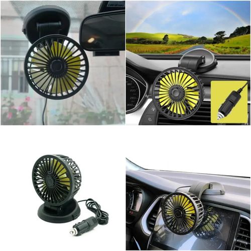 12V - 360 Degree Auto Rotatable Cooling Fan