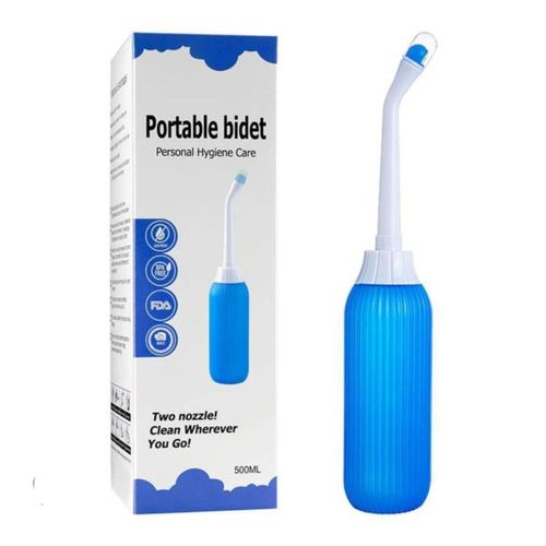 500ml Unisex Portable BidetPeri Bottle With Two Nozzles