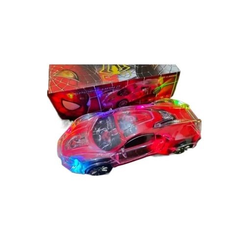 features a plastic body molded to replicate the sharp, aggressive angles of a Huracán exotic sports car. It is produced by a small,