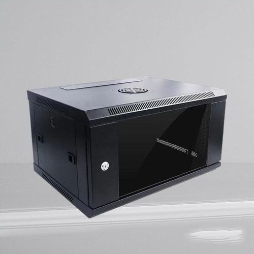Vented Side Panels Robust Durability Easily Assembled Heavy-Duty 4U Wall Mount Data Cabinet Enclosure Network Rack