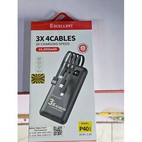 EXCELLENT POWER BANK P40 SUPER CHARGE 10,000 MAh
