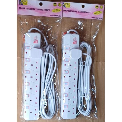 KPL8836 6-Way Power Extension 5M with Surge Protection Maximum Power Protection