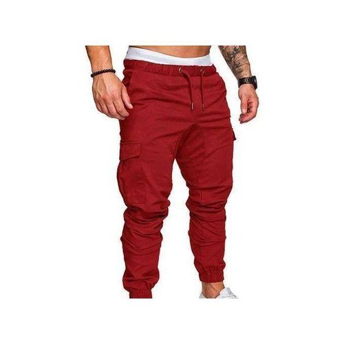 Maroon Cargo Pants/Joggers For Men
