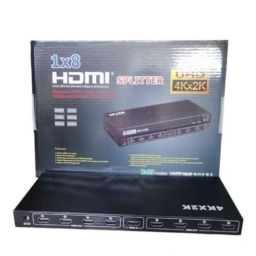 Supreme Quality Universal 1x8 HDMI splitter with 8 ports