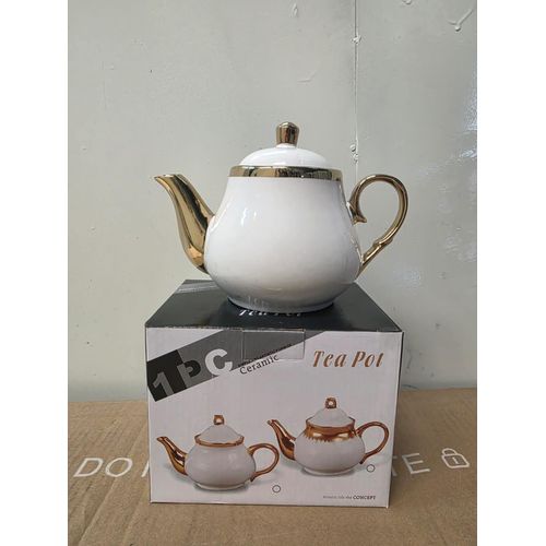 Ceramic Tea Pot – Elegant Heat-Resistant Teapot for Home, Office & Café Use