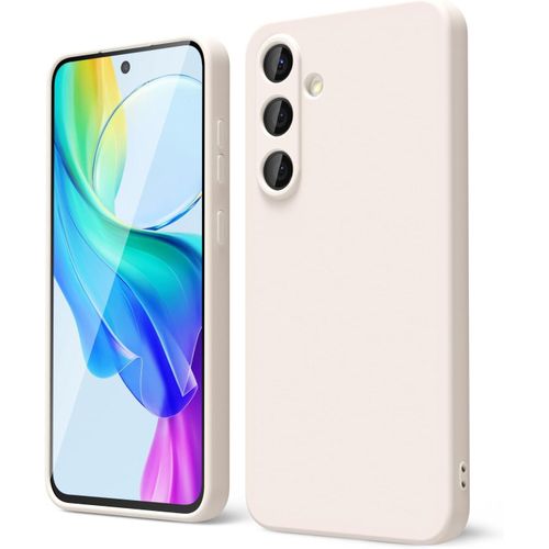 Soft Silicone Slim Fit Cover Anti-Scratch Shockproof Case for Samsung Galaxy S25 Plus - Beige Nude