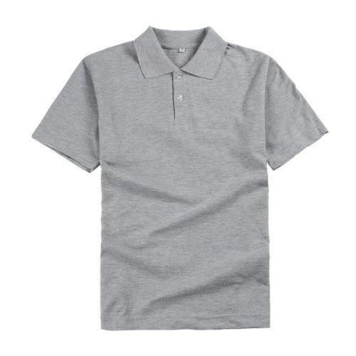 Fashion 100 Pure Cotton Grey Polo T-shirt