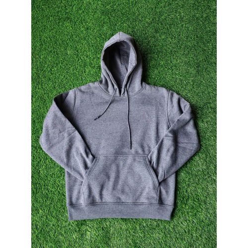 Unisex dark grey heavy cotton hoodies