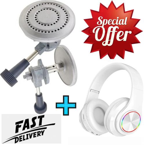 Strong Non-leak Meko Gas Burner//Longlasting 6kg Non Rust Gas Burner + B39 Bluetooth Headphones .