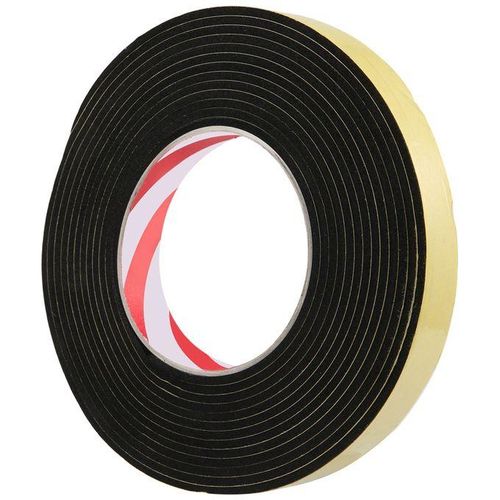 5m Black Single Sided Self Adhesive Foam Tape Closed Cell 20