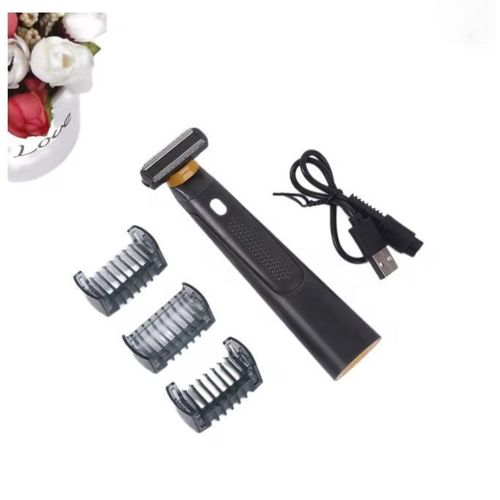 Mens USB Rechargeable Handheld Beard Trimmer Electric Shaver Hair Salon Accessory
