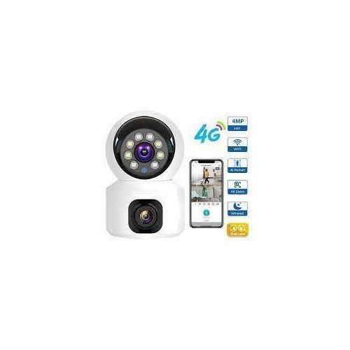 SIM Card 4G Camera Indoor Dual Lens Mini IP Camera 3K 6MP WIFI Wireless Security Night Vision Camara Video Surveillance V380 App