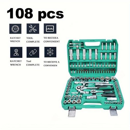 Professional Tools 85 Pc Chrome Vanadium Tool Set With Metal Box