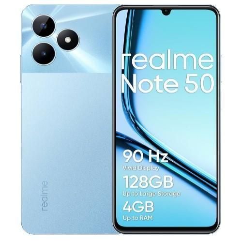 Note 50 6.74" 128GB ROM+4GB RAM,5000mAh, 13MP Al Camera, Dual Sim- Sky Blue