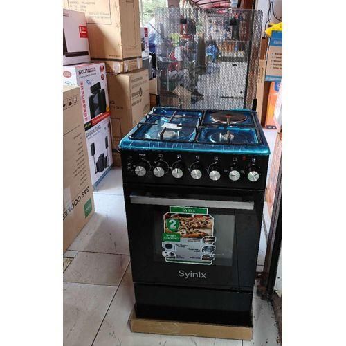 50×50, 3Gas Burners+1Electric Hotplate Standing Cooker with Electric Oven