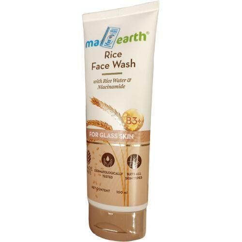 Mama Earth Rice Face Wash For GLASS SKIN With Niacinamide Men Women