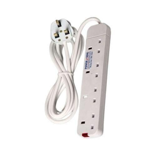 Best 4 Way Power Extension With Long Cable Power extenson - White