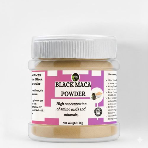 Black Maca Root Botanical Powder – Vitalizing Powder for Skin Tone and Energy
