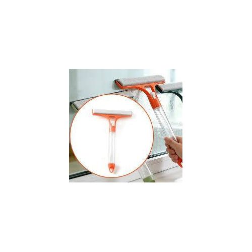 3 In 1 Window Cleaner Glass Wiper Squeegee Spray Bottle Scrubber Tool For Home Mirror Car Windscreen